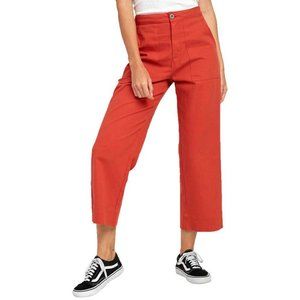 RVCA GRADE HIGH WAIST CROPPED TROUSER
